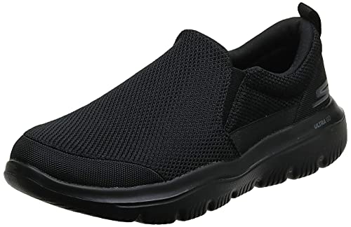Skechers Men's Go Walk Evolution Ultra-impec Slip On Trainers, Black (Black Textile Bbk), 9 UK (43.5 EU) von Skechers