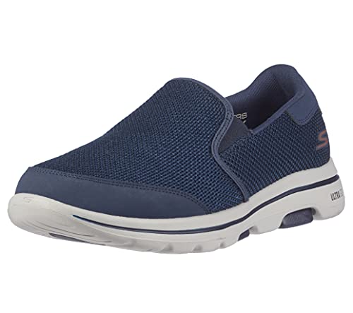 Skechers Men's Gowalk 5 Apprize-Double Gore Slip on Performance Walking Shoe Sneaker, Navy 2, 10 Wide von Skechers