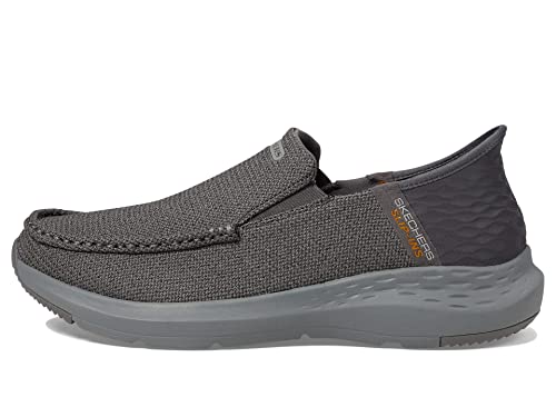 Skechers Men's Parson-Ralven Slip-in Loafer, Grey, 9.5 Wide von Skechers