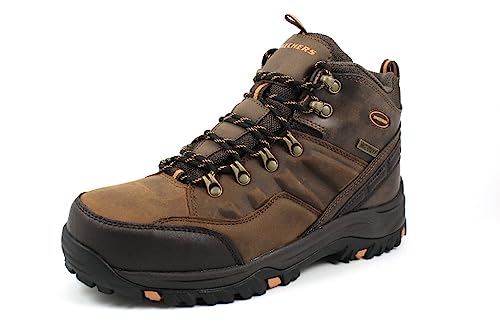 Skechers Men's RELMENT- TRAVEN Classic Boots, Brown (Dark Brown Leather Cdb), 12 UK 47.5 EU von Skechers