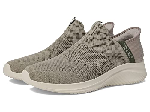 Skechers Herren Ultra Flex 3.0 Viewpoint Slipper, Taupe Knit/Olive Trim, 46 EU von Skechers