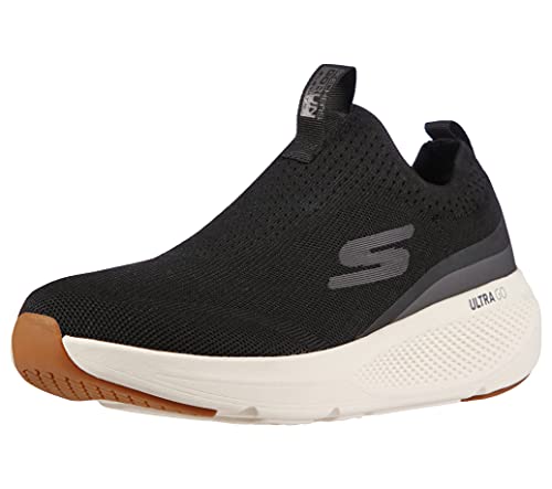 Skechers Mens GOrun Elevate - Athletic Slip-on Workout Running Shoe Sneaker with Cushioning Sneaker, Black/White, 42 von Skechers