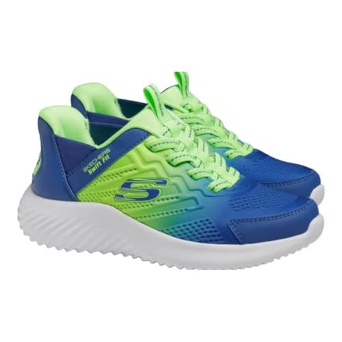 Skechers Microspec Advance Sneaker, Hellgrau/Mehrfarbig, 29 EU von Skechers