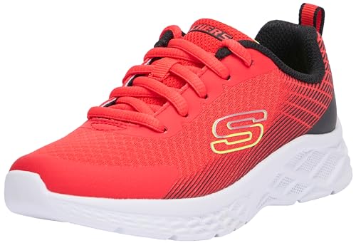 Skechers Microspec Ii Vovrix Sneaker, Red Textile Synthetic Black Trim, 27.5 EU Skechers Microspec Ii Vovrix Sneaker, Red Textile Synthetic Black Trim, 27.5 EU von Skechers