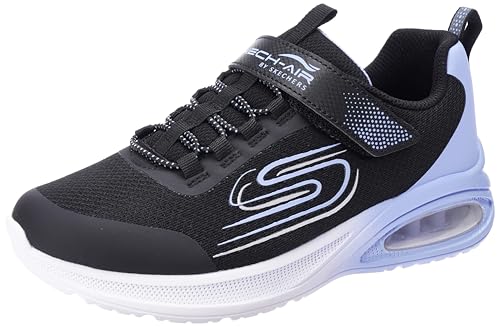 Skechers Microspec Max Advance Fly 3.0 Sneaker, Black Mesh/Lavender Trim, 28 EU von Skechers