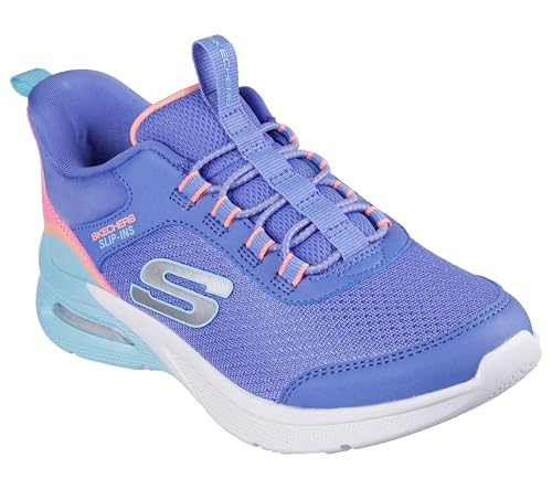 Skechers Microspec Max Colour Treifecta Sneaker, Blue, 32 EU von Skechers