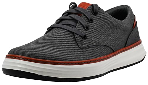 Skechers Moreno Ederson Oxford Herrenschuhe, Charcoal/Orange, 42.5 EU von Skechers