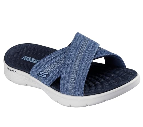 Skechers Damen GO Walk Flex Sandale Impressed, Navy Textile, 39 EU von Skechers
