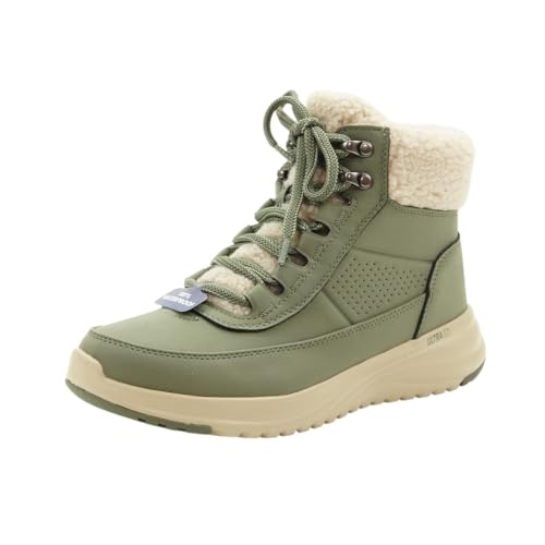 Skechers Damen Winter Boots, Olive Synthetic, 39 EU von Skechers