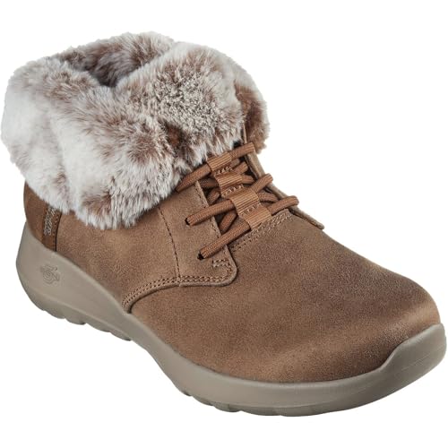 Skechers On-the-GO Joy Cozy Charm Polyester Damen Chestnut Winter Stiefeletten, braun, 39 EU von Skechers