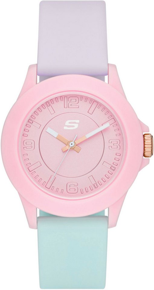 Skechers Quarzuhr ROSENCRANS SR6215, Armbanduhr, Damenuhr, Silikonarmband, analog, Mineralglas von Skechers