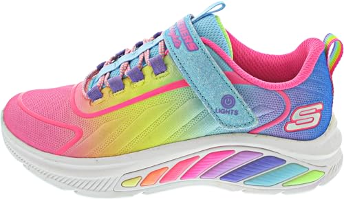 Skechers Rainbow Cruisers Sneaker, Turquoise Mesh/Multi Trim, 30 EU von Skechers
