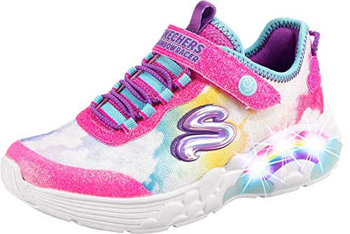 Skechers Rainbow Racer Sneaker, Multi Mesh/Pink Trim, 28 EU von Skechers