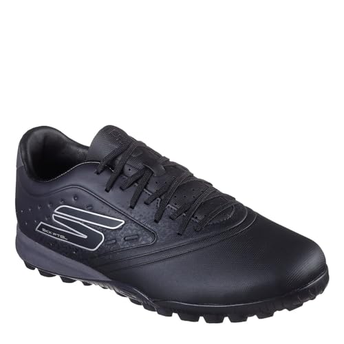 Skechers Razor Gold Astro Turf Herren-Fußballschuh, schwarz/silberfarben, 42.5 EU von Skechers