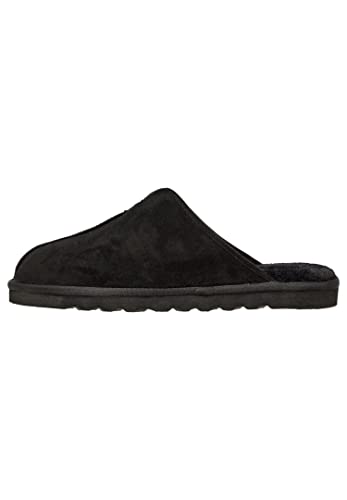 Skechers Relaxed Fit RENTEN PALCO Herren Hausschuhe Pantoffeln gefüttert 66094 schwarz, Schuhgröße:41 EU von Skechers