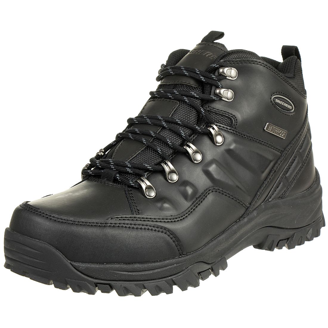 Skechers Relment TRAVEN Stiefel Outdoor Schuhe Waterproof Leder RELAXED FIT BBK von Skechers