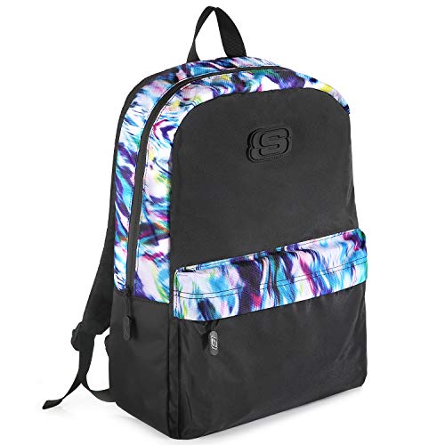 Skechers Rucksack, Klassisch Basic Wasserabweisend Backpack, Ultraleicht Tagesrucksack, Schultaschen für Mädchen Jungen Teenager, 16 Liter, Flash… von Skechers