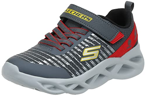 Skechers S Lights - Twisty Brights - NOVLO Kinder Sneaker Unisex Schuhe LED 401650L Grau, Schuhgröße:29 EU von Skechers