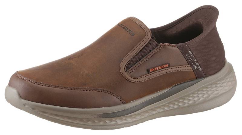Skechers SLADE- Slip-On Sneaker Slipper, Freizeitschuh, Halbschuh mit Goga Mat Funktion von Skechers