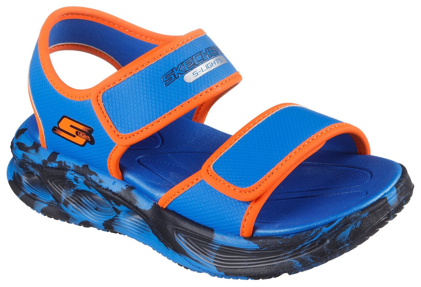 Skechers SOLA GLOW SANDAL Sandale, Sandale mit Klettverschluss+Blinkfunk., Größenschablone zum Download Skechers SOLA GLOW SANDAL Sandale, Sandale mit Klettverschluss+Blinkfunk., Größenschablone zum Download von Skechers