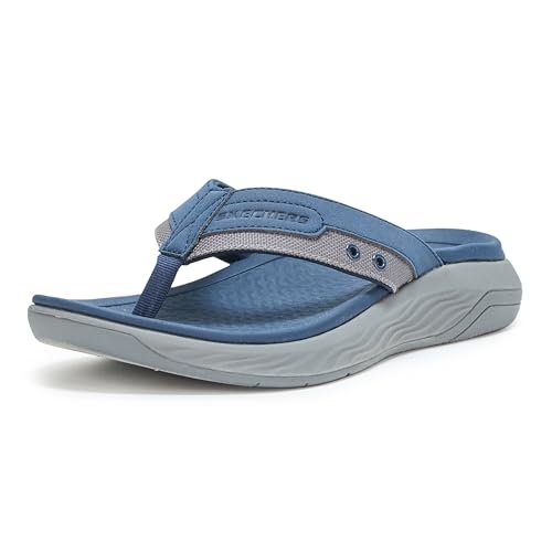 Skechers Silva-Falco Zehensandalen für Herren, marineblau, 45 EU Skechers Silva-Falco Zehensandalen für Herren, marineblau, 45 EU von Skechers