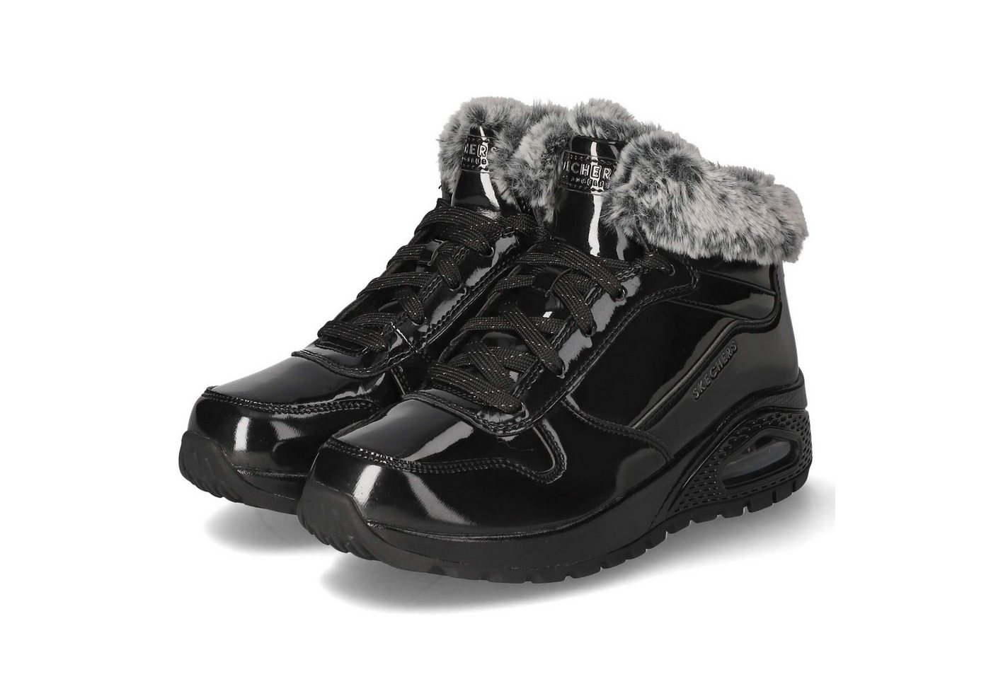 Skechers Skechers 168126 BBK Damen Synthetik schwarz Winterstiefel von Skechers