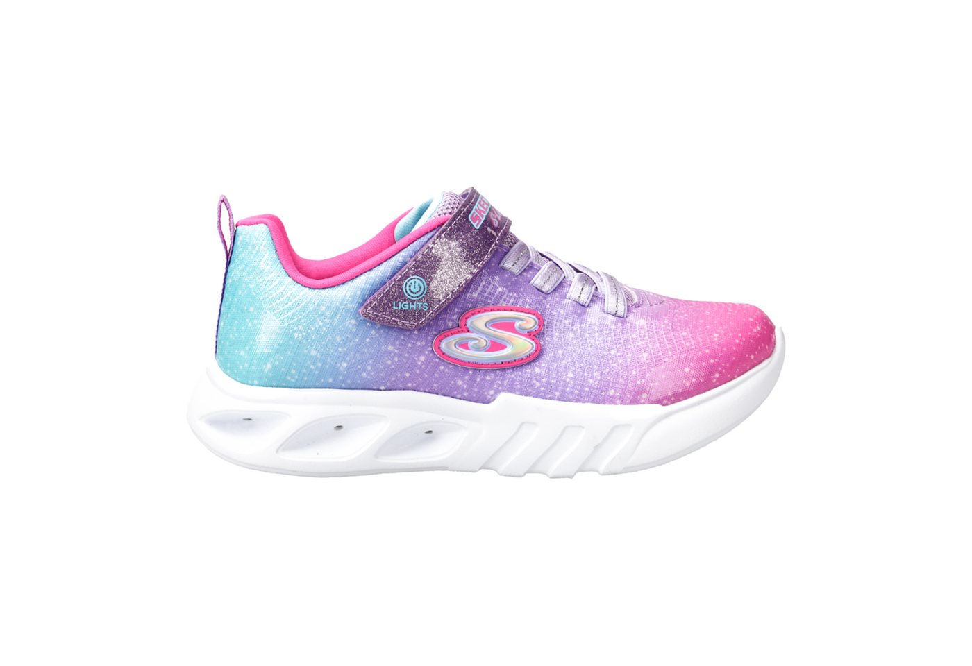 Skechers Skechers 303703L PKMT FLICKER FLASH, Klett, Pink, Kinder Klettschuh von Skechers