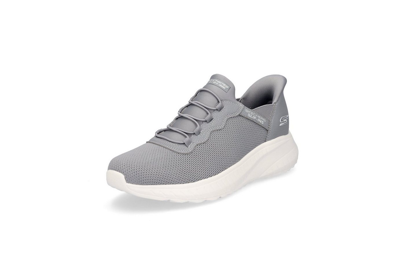 Skechers Skechers Herren Slip-in Sneaker Bobs Squad Chaos Daily Hype grau Sneaker von Skechers