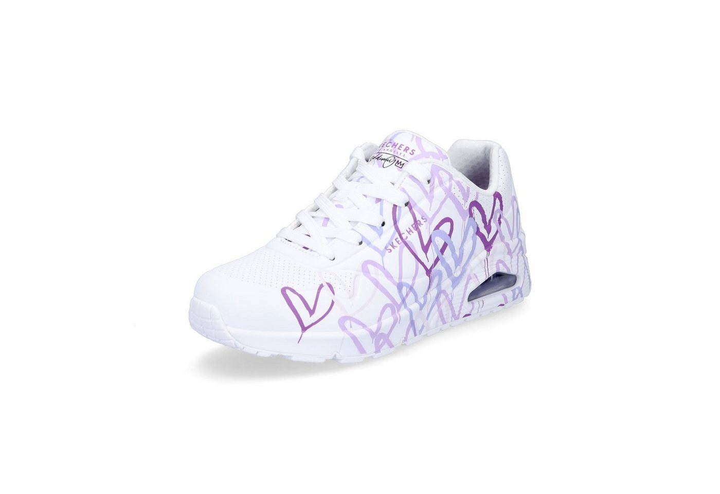 Skechers Skechers JGoldcrown Damen Sneaker UNO Spread The Love weiß lila Sneaker von Skechers
