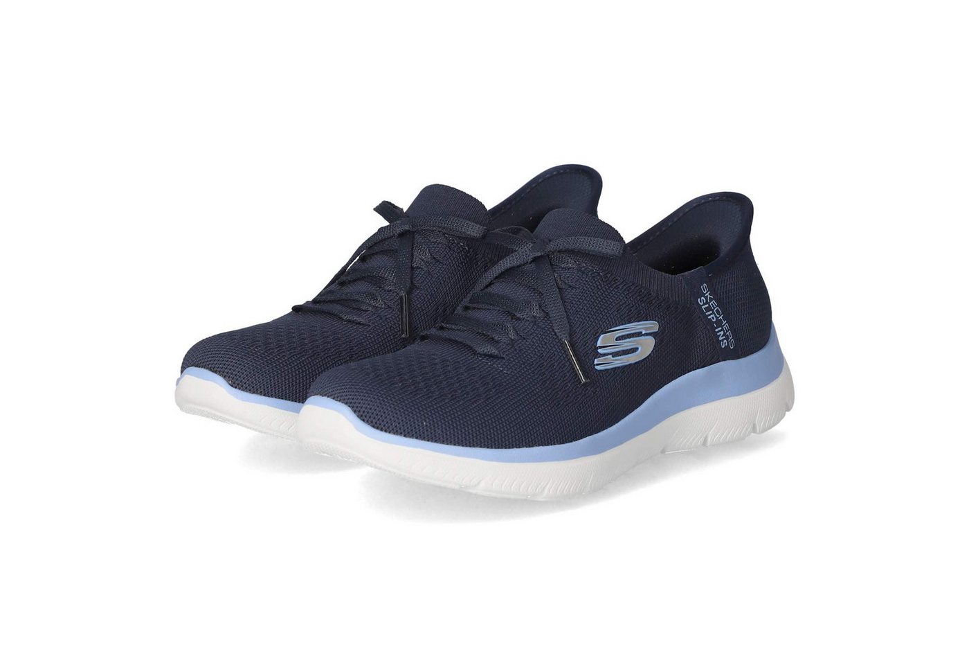 Skechers Skechers 150263 NVBL Damen Textil blau Schnürschuh von Skechers