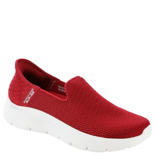 Skechers Slipins Go Walk Flex Relish Slip On Damenschuhe, Rot-Weiß, 36.5 EU von Skechers