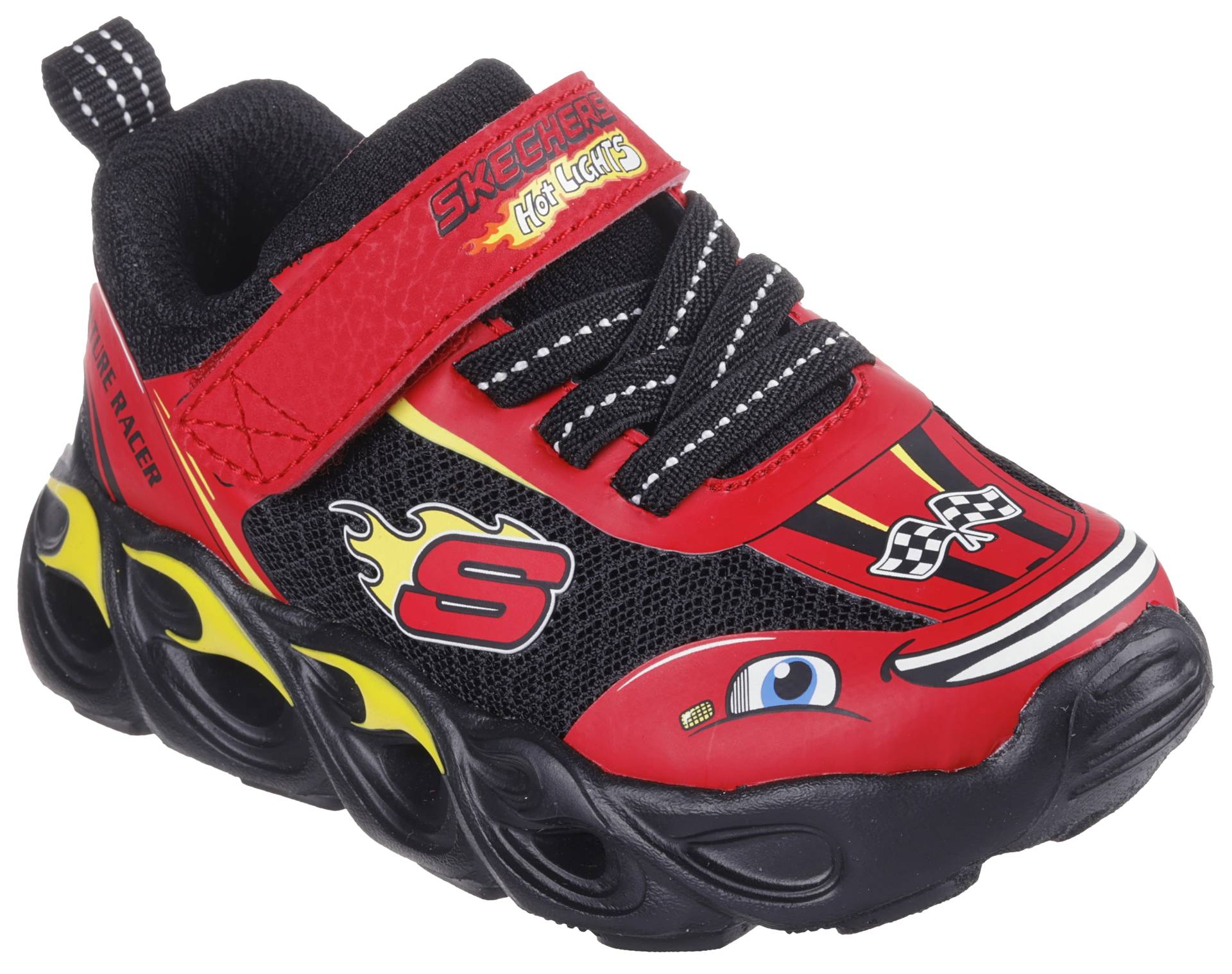 Skechers Sneaker "Hot Lights: Thermo Flash - Wheel Buddies", Blinkschuh, Klettschuh im Hot Lights Design mit Automotiv von Skechers
