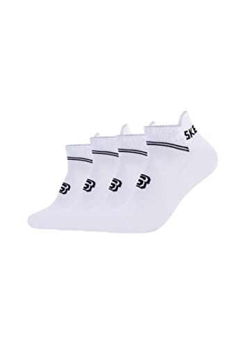 Skechers Unisex Sneakersocken Mesh Ventilation 4er Pack 43/46 white von Skechers