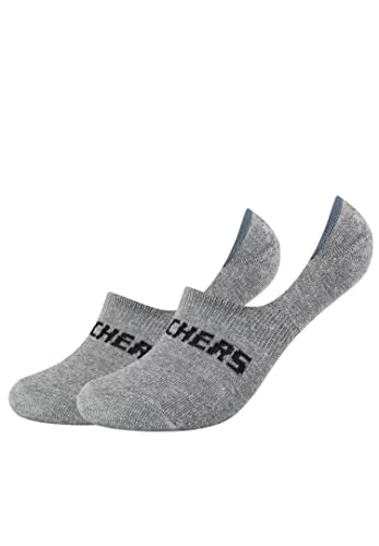 Skechers Socks Herren SK44008 Füßlinge, Grau (Light Grey Melange 9300), (Herstellergröße: 43/46) (2er Pack) von Skechers