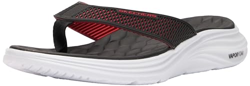 Skechers Sport Herren Vapor Foam Sandale, Schwarz KPU Red Trim, 47 EU von Skechers