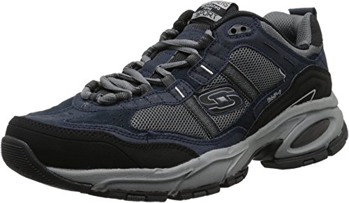 Skechers Sport Herren Vigor 2.0 Trait Memory Foam Sneaker, Marineblau/Grau, 47.5 EU Weit von Skechers