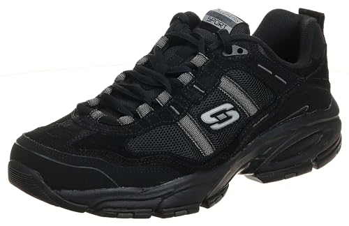 Skechers Sport Vigor 2.0 Trait Herren Sneaker aus Memory-Schaum, Braun/Schwarz, Größe 41, Braun/Schwarz, 41.5 EU Weit von Skechers