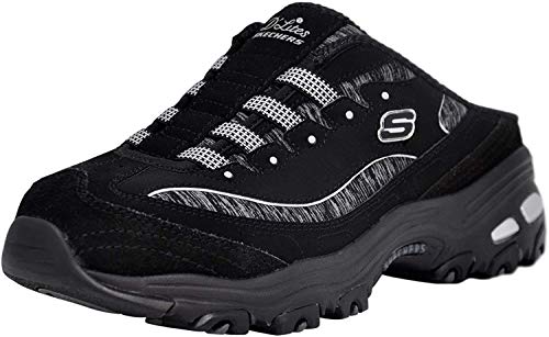 Skechers Sport Women's D'Lites Slip-On Mule Sneaker, Black, 8 W US von Skechers