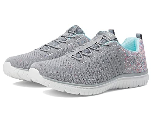 Skechers Damen Tugend Sneaker, Grau/Mehrfarbig = Fitnessstudio, 36.5 EU von Skechers