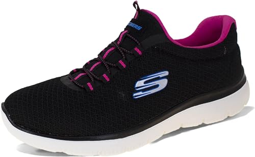 Skechers Herren Summits Sneakers, Black Pink, 38 EU von Skechers