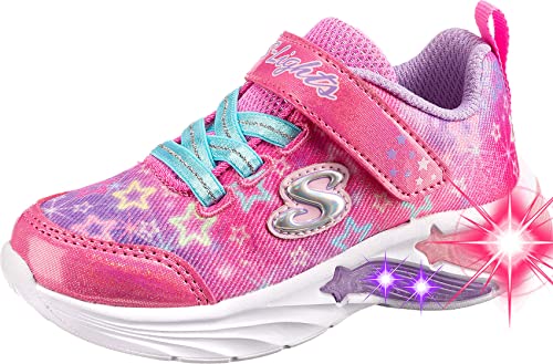 Skechers Star Sparks Sneaker, Pink Mesh/Multi Trim, 34 EU von Skechers