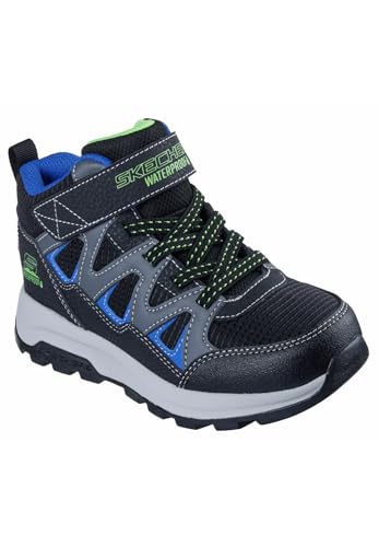Skechers Storm Blazer Drizzle Squad Mode-Stiefel, Black & Blue Synthetic/Black Textile/Charco, 28 EU von Skechers