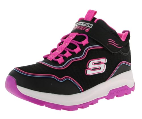 Skechers Storm Blazer Fashion Stiefel für Mädchen, Schwarze PU-Besatz, 10 UK Child von Skechers
