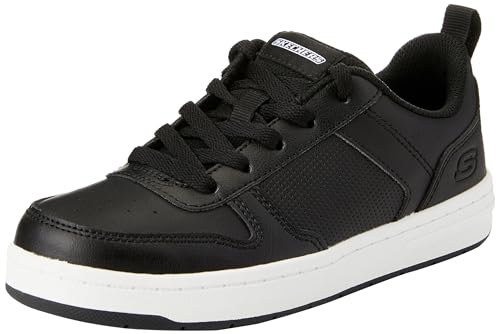 Skechers Street Boys Company Sneaker, Black Synthetic/White Trim, 34.5 EU von Skechers