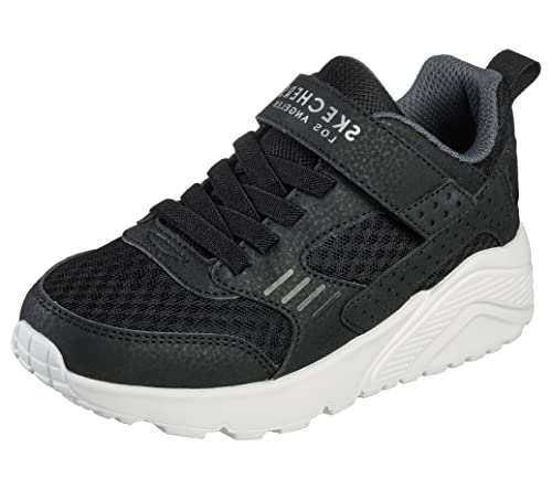 Skechers Street Boys Company Sneaker, Black Synthetic & Textile/White Trim, 36 EU von Skechers