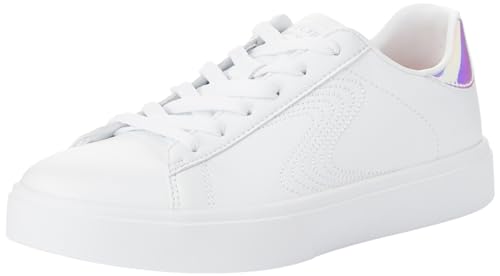 Skechers Street Girls Sneaker, White Synthetic/Silver Trim, 43 EU von Skechers