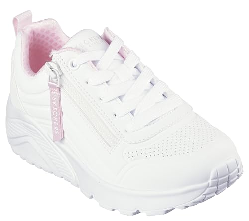 Skechers Street Girls Sneaker, White Synthetic/Trim, 34.5 EU Skechers Street Girls Sneaker, White Synthetic/Trim, 34.5 EU von Skechers