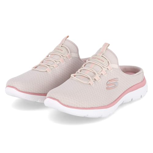 Skechers Summits Damen Clogs Pantoletten Swift Step Taupe Mesh vegan, Größe:42, Farbauswahl:beige von Skechers