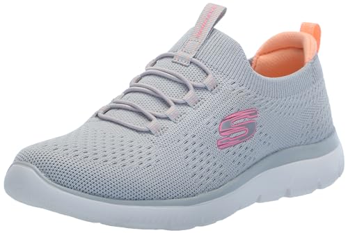 Skechers Summits Damen-Sneaker, Grau/Multi=Gymt, 38 EU Weit von Skechers