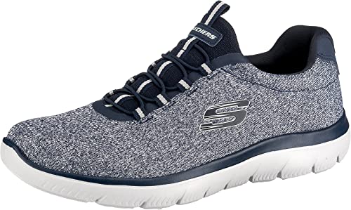 Skechers Herren Tops Sportliche Schnürung, blau, 44.5 EU Schmal von Skechers